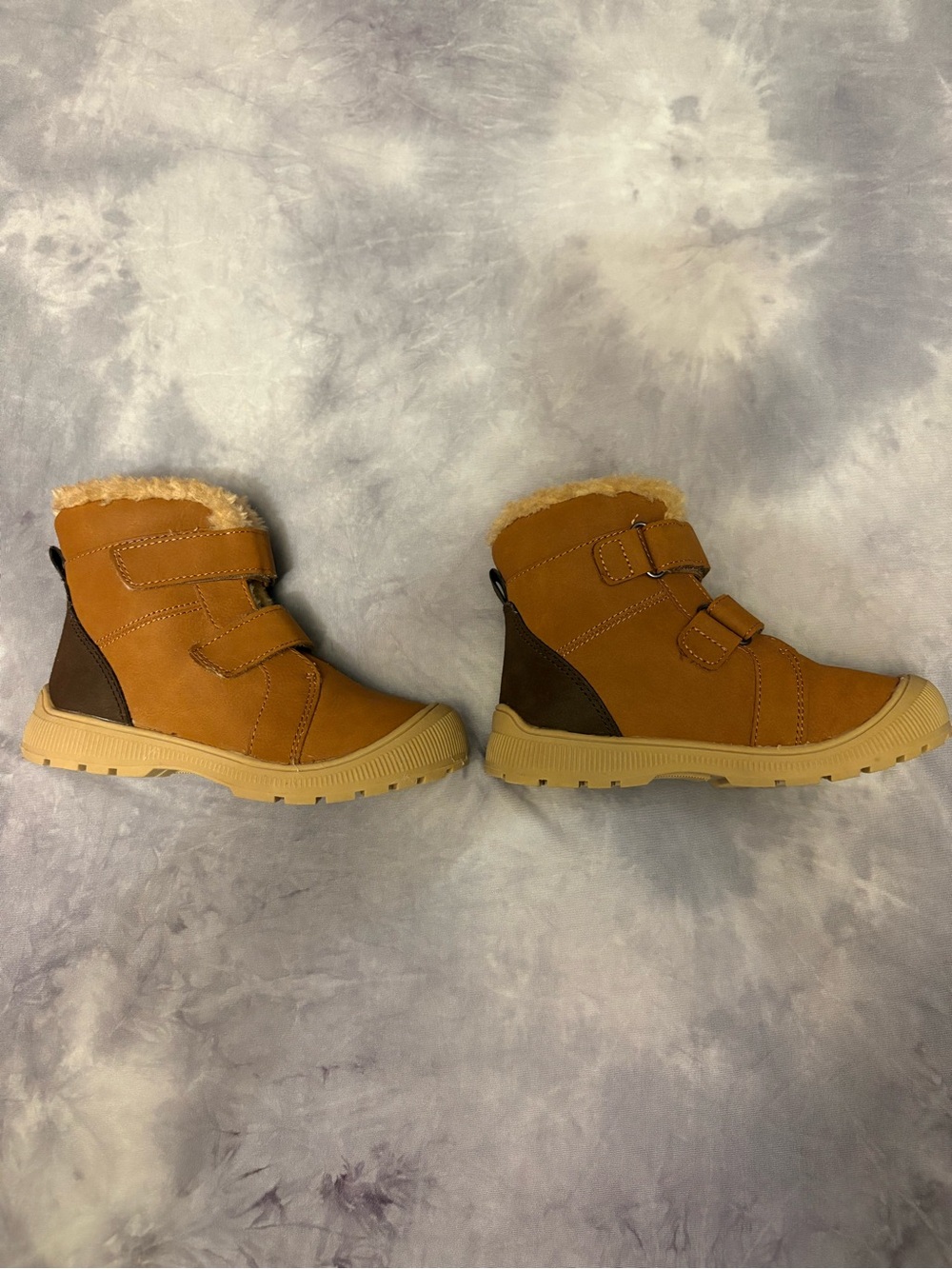 Kids Tan Faux-Fur Winter Boots - Brand